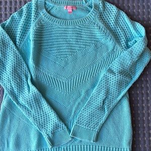 Lilly Pulitzer GUC blue sweater (maybe worn 1/2 times)
